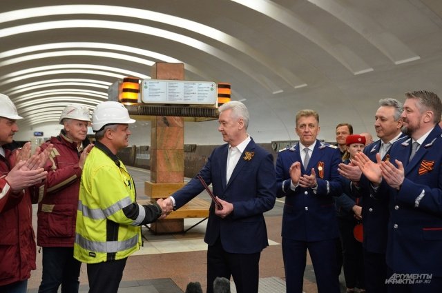 Мэр открыл участок метро между станциями «Автозаводская» и «Орехово»
