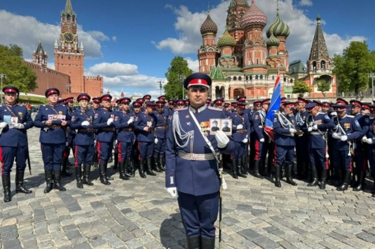 В Новочеркасске встретили парадный расчёт Всевеликого войска Донского