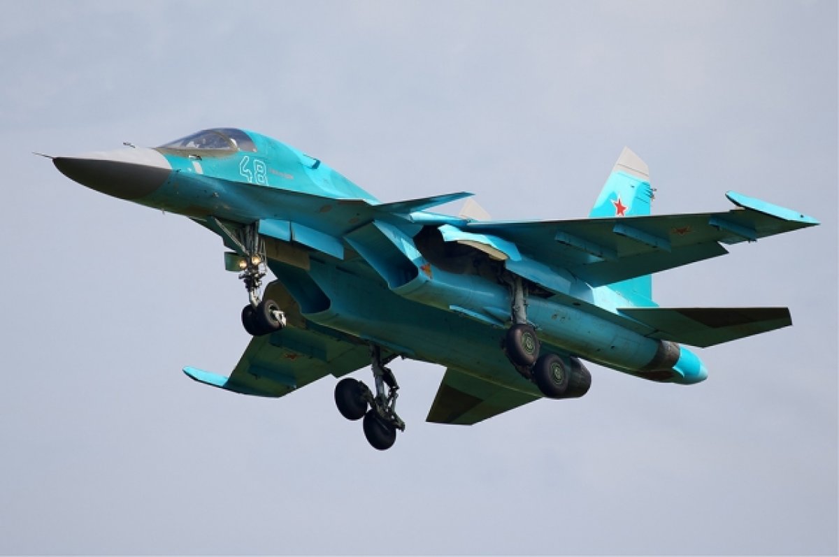 ТАСС: в Брянской области разбился истребитель-бомбардировщик Су-34