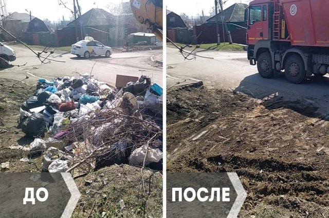 Из частного сектора Покровки вывезли 14 Камазов мусора.