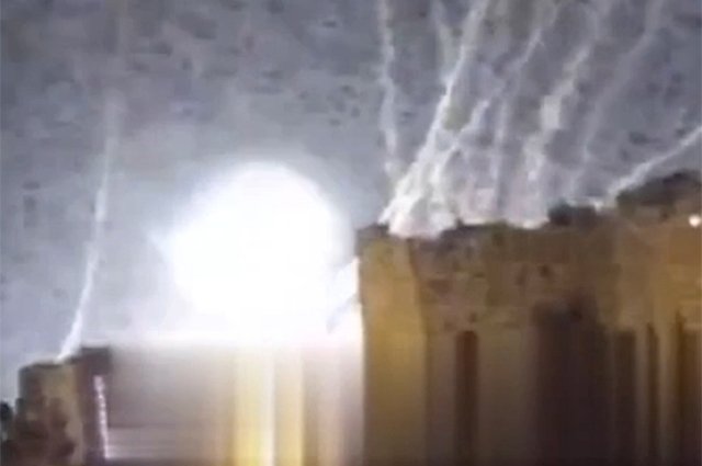 Уничтожение зенитно-ракетного комплекса Patriot в Киеве.