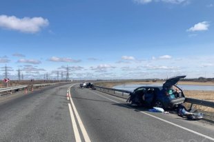 Автоавария произошла на 13 км дороги «Подъезд к Сургуту»