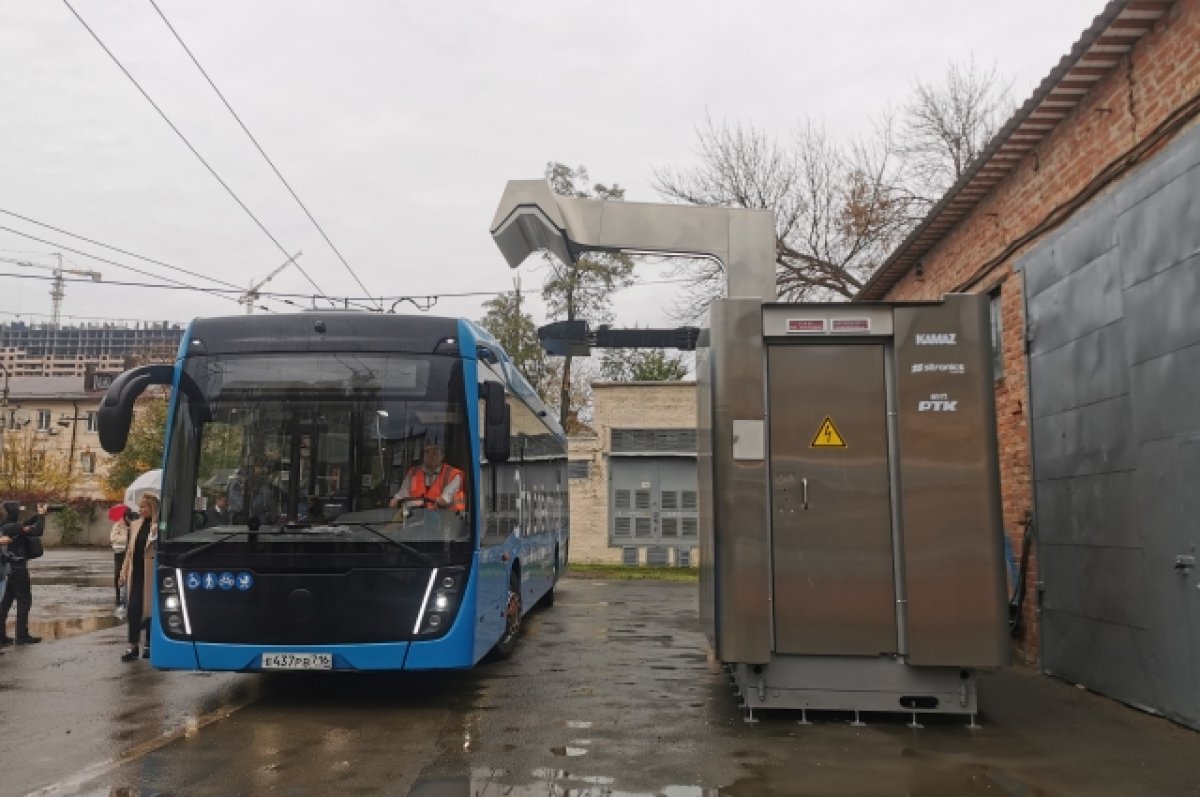 На зарядные станции для электробусов в Ростове выделено 128 млн рублей