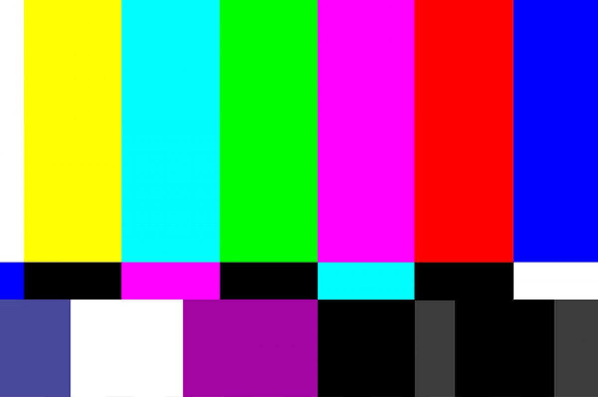 Разноцветный фон на телевизоре когда нет сигнала