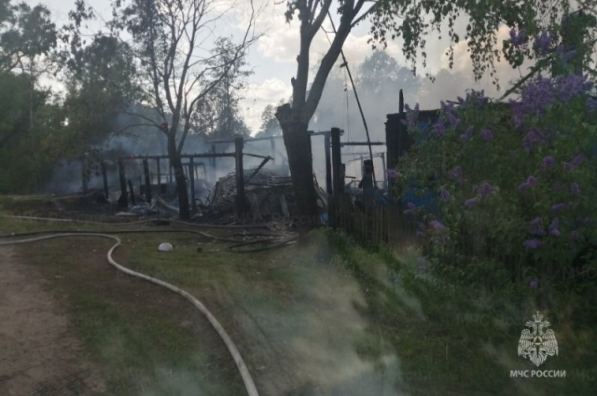 В брянской деревне Старая Рудня произошёл пожар в жилом доме