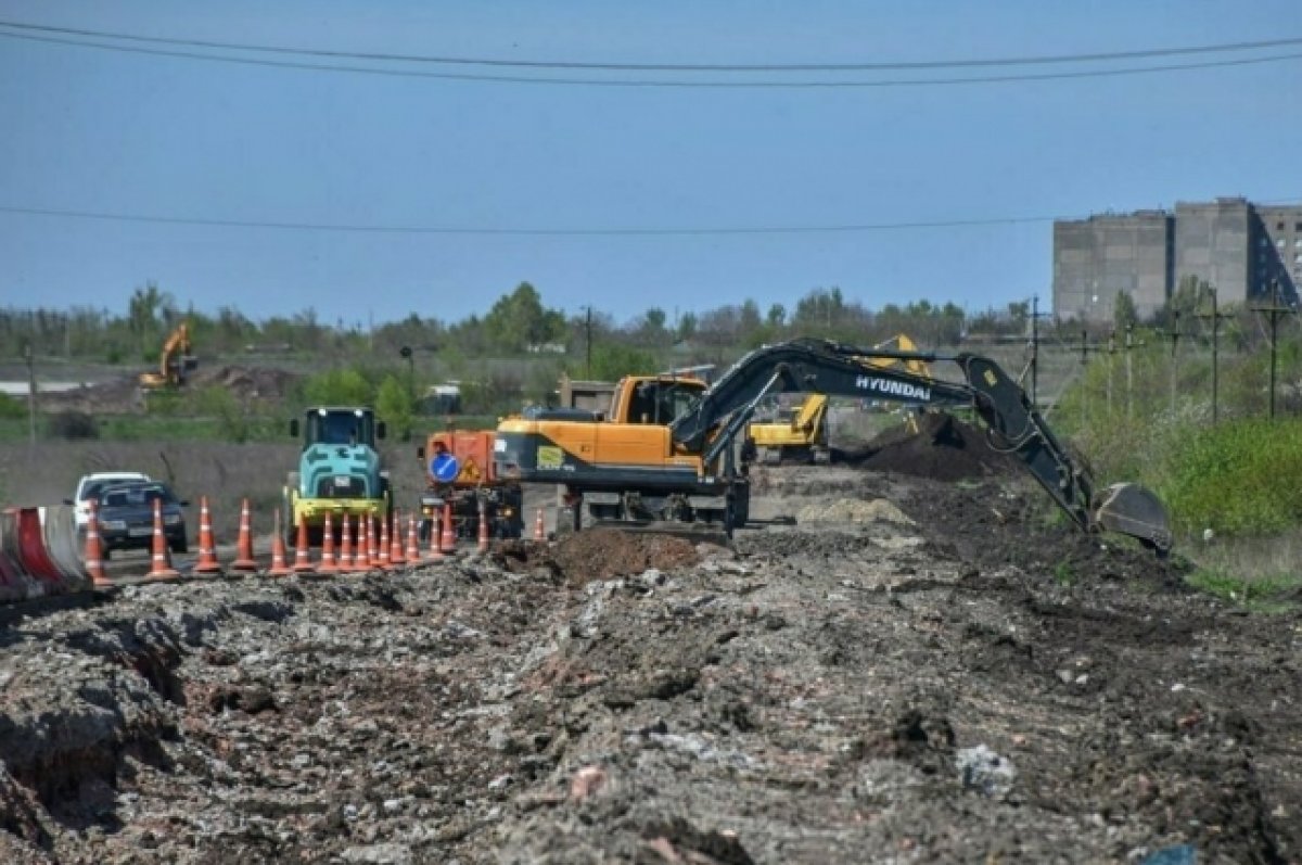 В районе КПП «Гуково» Ростовской области начали ремонтировать дороги