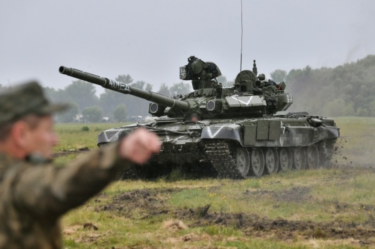 Экипаж танка Т-90 уничтожил роту украинских военных