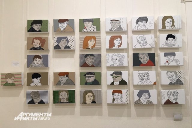 Заметное место на выставке заняла текстильная композиция «Случайные встречи» Ольги Субботиной.