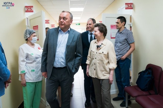 Наталья Комарова посетила новую амбулаторию в Советском районе.