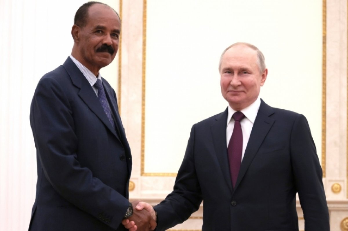 Путин сообщил о планах РФ и Эритреи подписать соглашения о сотрудничестве