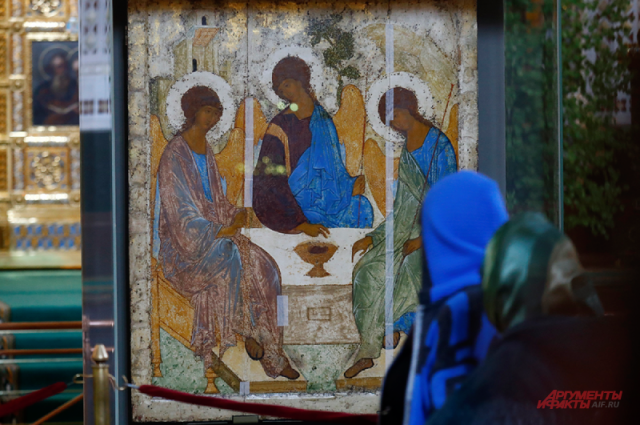 «Троица» Андрея Рублева в храме Христа Спасителя