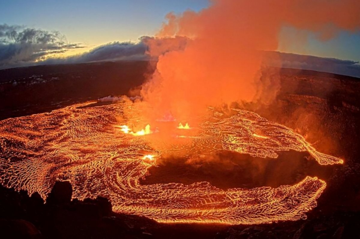 На Гавайях произошло извержение вулкана Килауэа