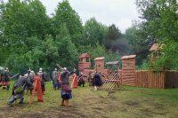 На фестивале представили сражение за сибирский острог в XVI веке.