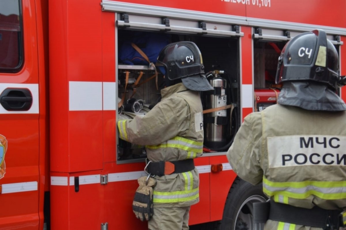 В деревне под Тверью пожарные тушат хозпостройку | АиФ Тверь