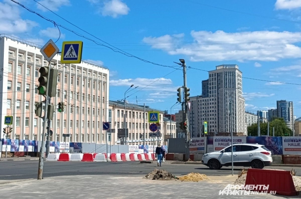 Площадь свободы нижний новгород фото Дорогу на площади Свободы сузят из-за строительства метро АиФ Нижний Новгород