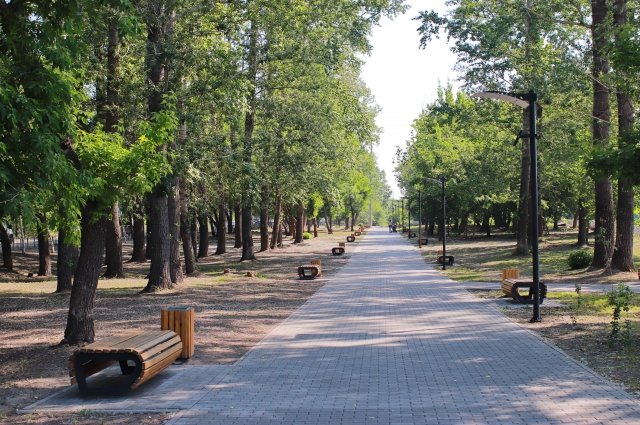 Сквер Нагорный в Бийске появился благодаря проекту «Формирование комфортной городской среды».
