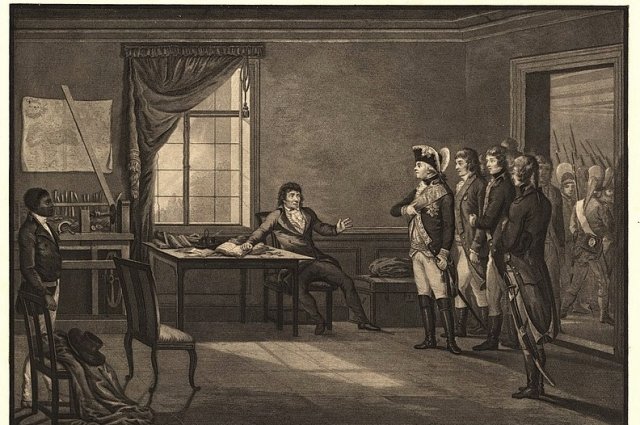 Павел I посещает Тадеуша Костюшко (сидит). Иллюстрация 1801 года.