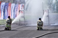 Состязания повышают профессионализм пожарных - добровольцев.