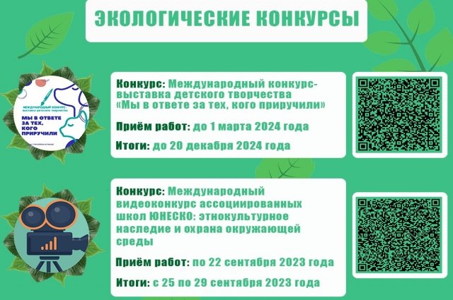 Мероприятия проходят в рамках XX Международной экологической акции «Спасти и сохранить».