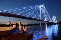 Виноградовский мост – настоящее украшение Красноярска.