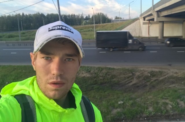 Марш-бросок «Москва-Тобольск» 23-летнего Дениса Тобольского стартовал 8 июля.  