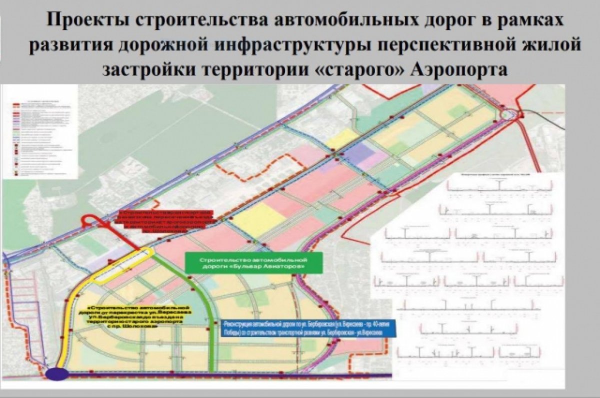 В Ростове к 2026 году построят дорогу от старого аэропорта до Александровки
