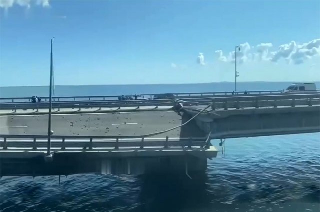 ЧП на Крымском Мосту 17 июля.