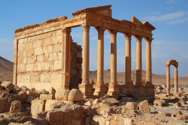 Пальмира, руины в Сирии. 