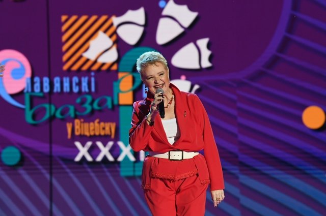 Маргарита Суханкина выступает на концерте XXXII Международного фестиваля искусств «Славянский базар в Витебске».