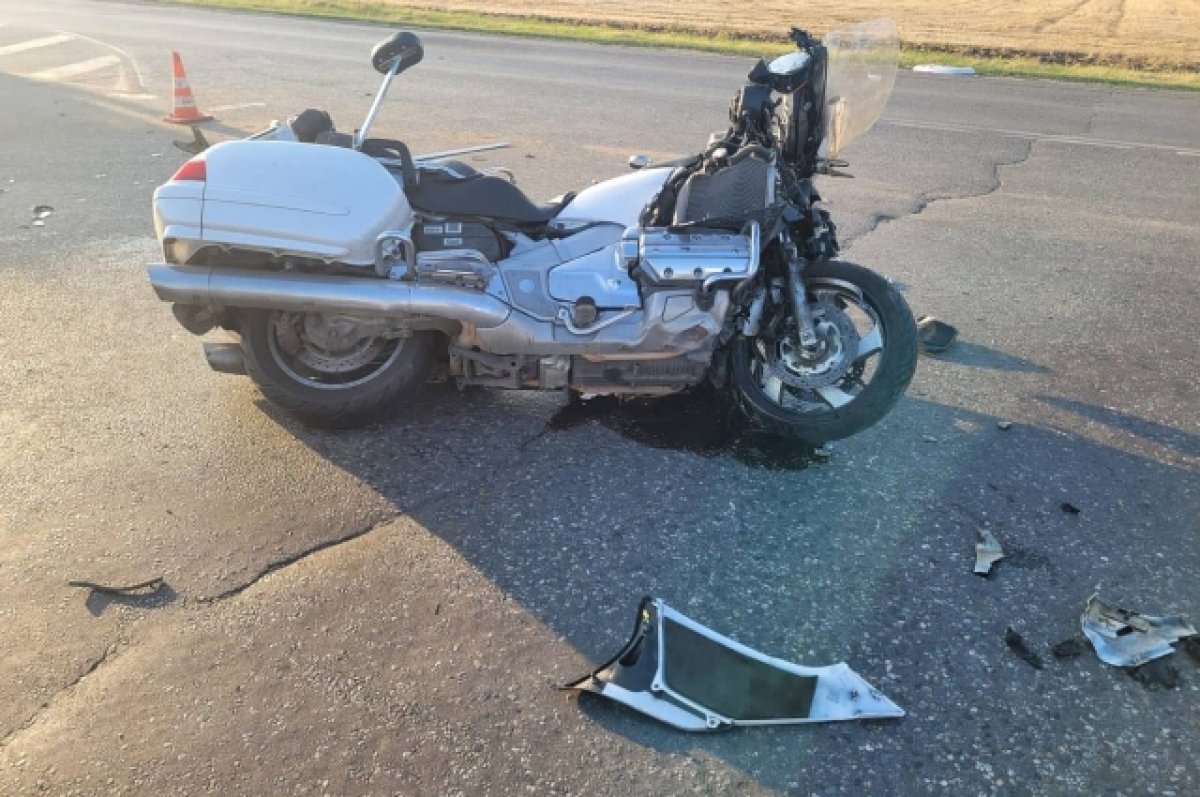 В ДТП мотоцикла с Renault в Ростовской области пострадали два человека