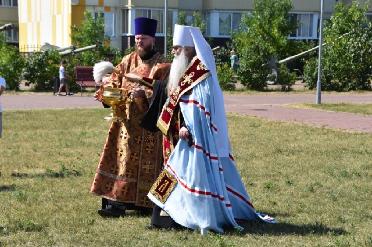 В парке генерала Маргелова в День ВДВ освятили место строительство храма |  АиФ Ульяновск