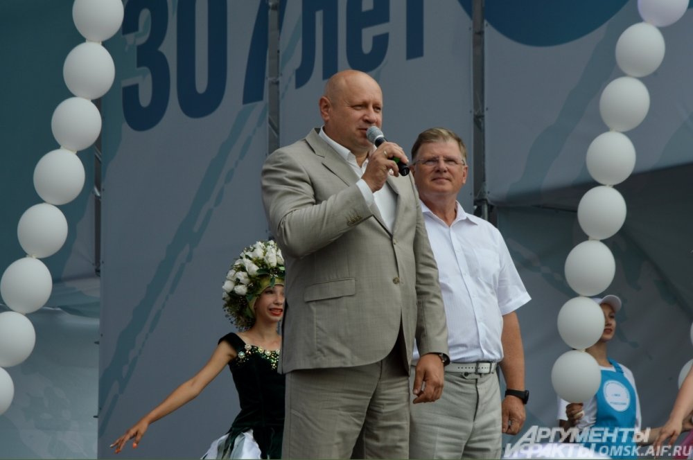 На открытии выступил с речью мэр Омска Сергей Шелест.