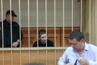 Подсудимый Денис Тучин до его встречи с прессой