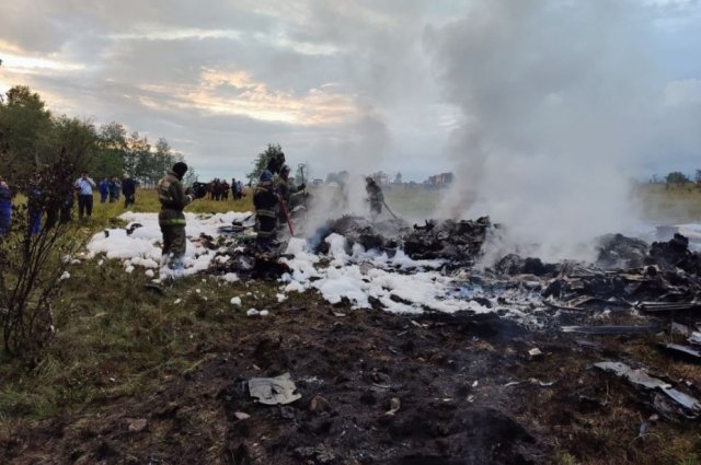 Самолёт Евгения Пригожина разбился в Тверской области 23 августа.