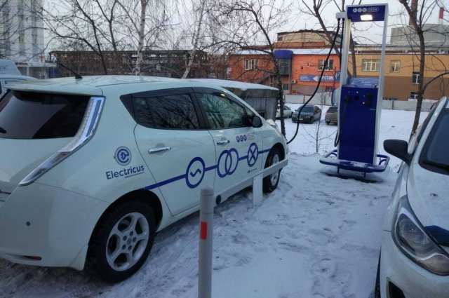 В Красноярске откроют зарядную станцию для электромобилей.