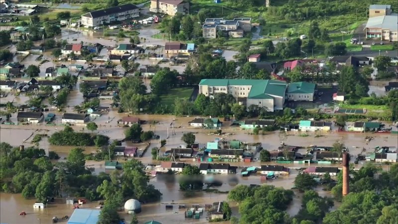 Затопленные села в Хасанском районе.