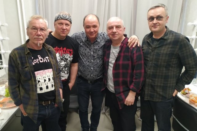С группой «Чайф» в Новосибирске.