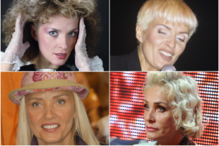 Певица Лайма Вайкуле 1989, 1994, 2005 и 2013 год.