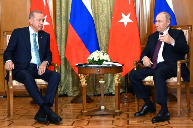 Владимир Путин и Реджеп Эрдоган. 