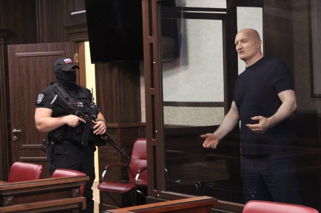 Аслан Гагиев на последнем слове в военном суде.