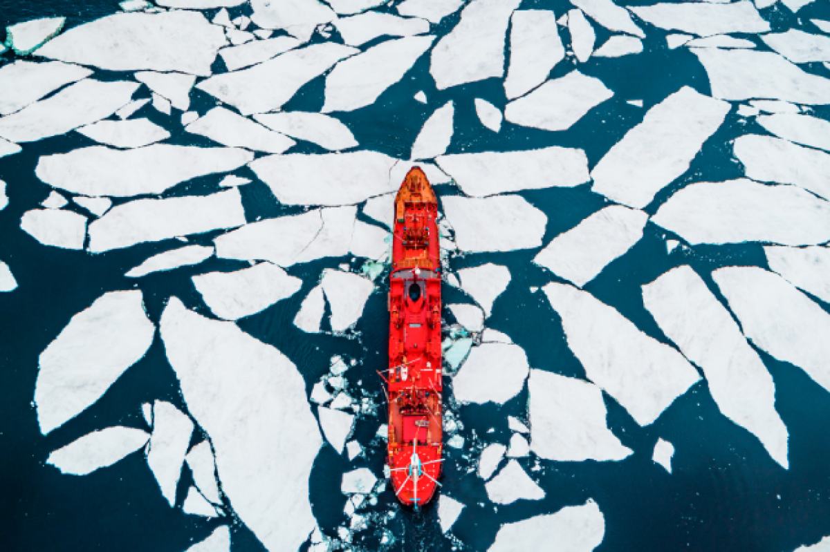 Россиянин первым в мире прокатился на сапсерфе на Северном полюсе