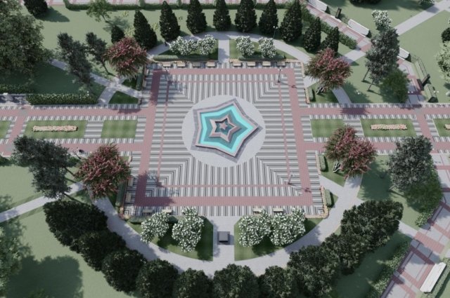 Проект реконструкции Парка Победы в Абакане.