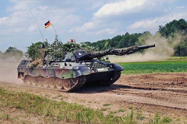 Немецкий Leopard 1A5 на Military Day 2015 в Уффенхайме. 