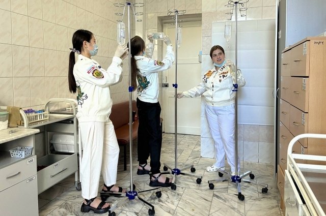 Студенты-медики работали в составе всероссийского медицинского отряда «Атлант» в Кузбассе.