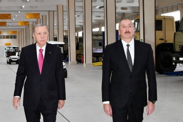 Реджеп Тайип Эрдоган и Ильхам Алиев. 