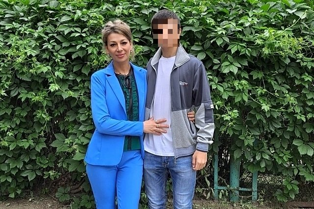 Кристина Солодовникова с сыном.