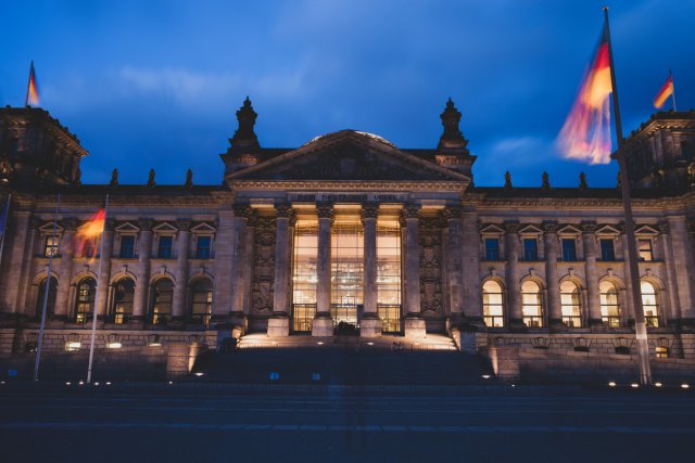 Немецкий парламент Рейхстаг, Берлин, Германия.
