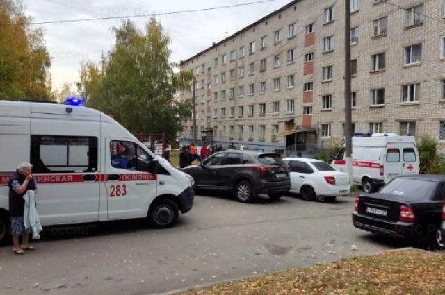 Пожар на проспекте Ивана Яковлева в Чебоксарах.