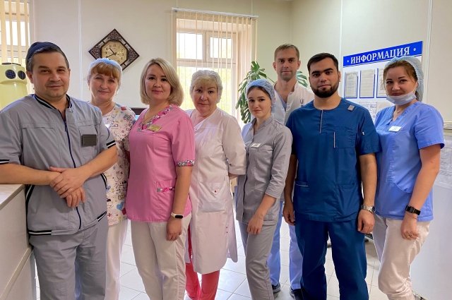 Команда медиков, спасшие жительницу Зеленодольска от ампутации. 
