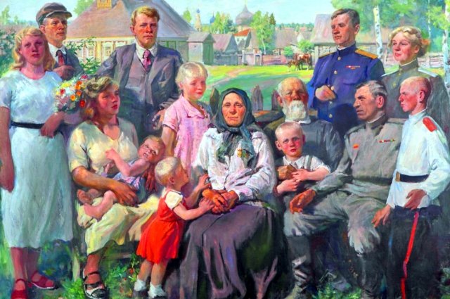 Чтобы выжить, нам нужно держаться корней. Картина «Мать-героиня», 1945 год.